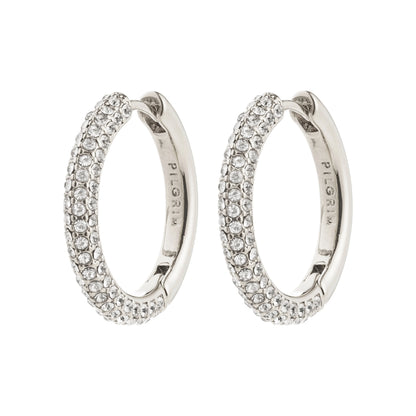 Tatum Large Hoops Silver Pilgrim