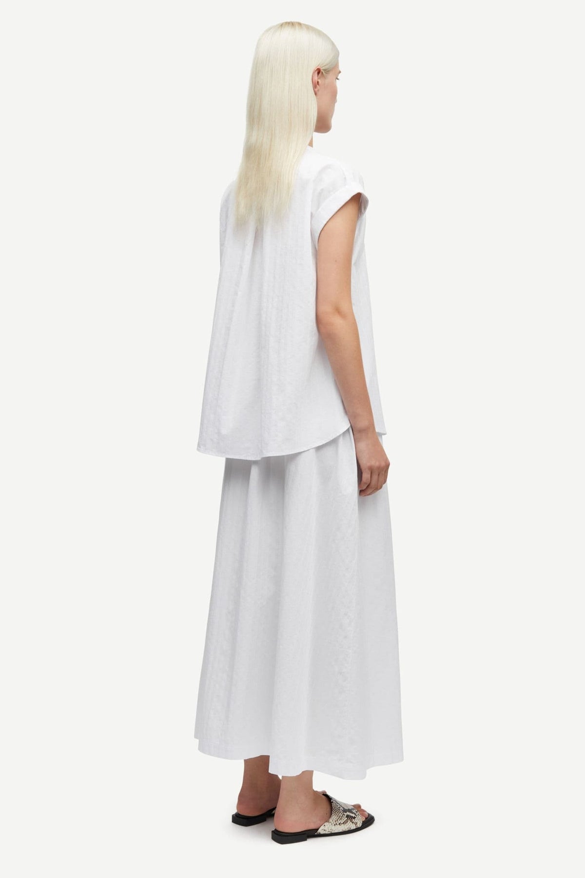Satina SS Shirt 15646 White Samsoe Samsoe