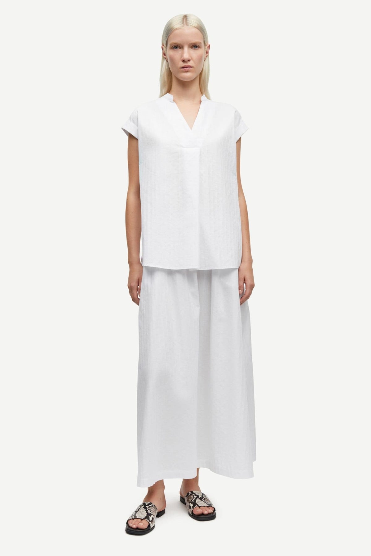 Satina SS Shirt 15646 White Samsoe Samsoe