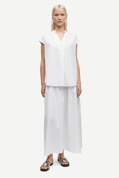 Satina SS Shirt 15646 White Samsoe Samsoe
