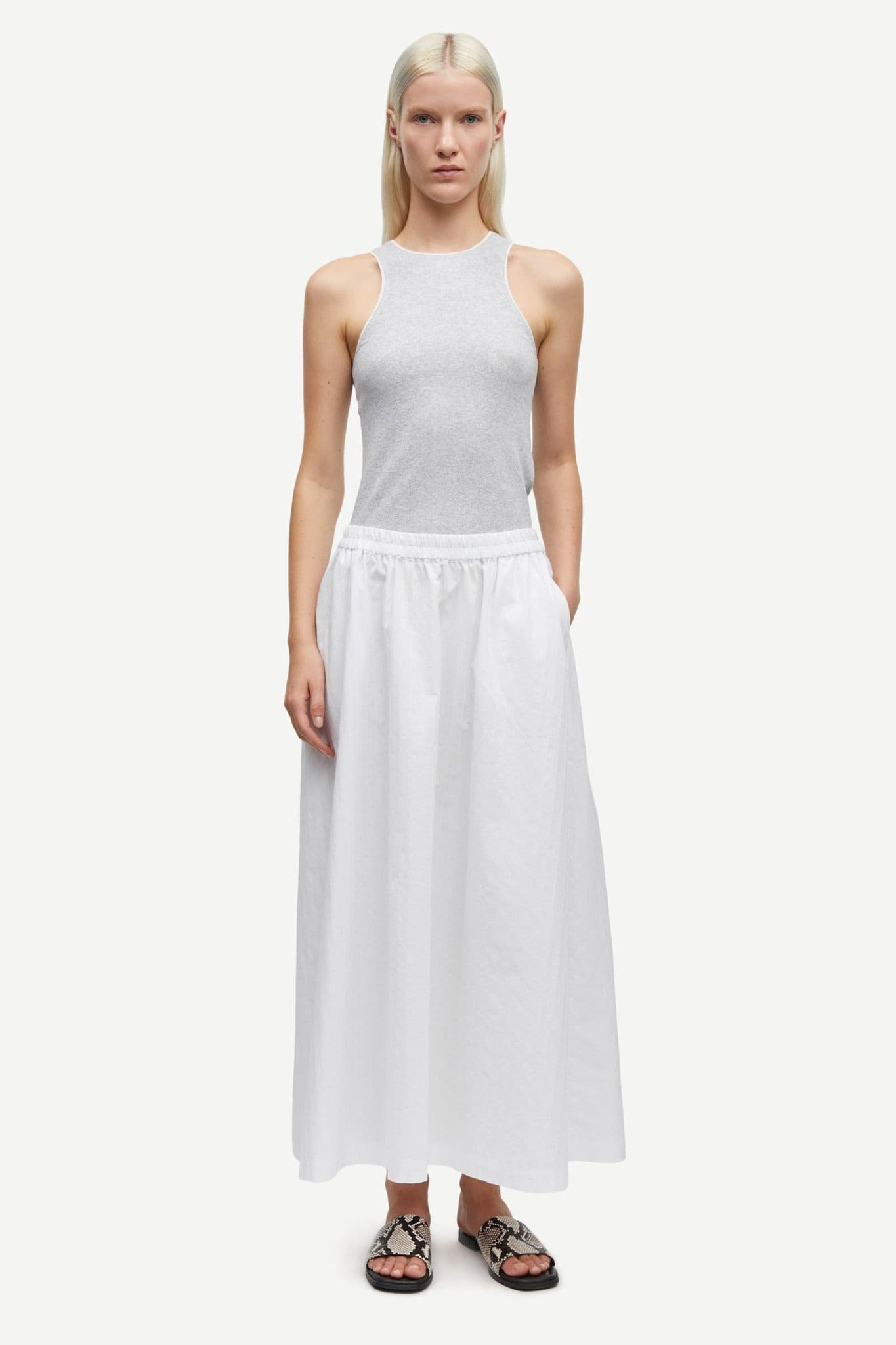 Satina Skirt 15646 White Samsoe Samsoe