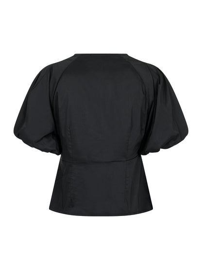Irina Poplin Blouse Black Neo Noir