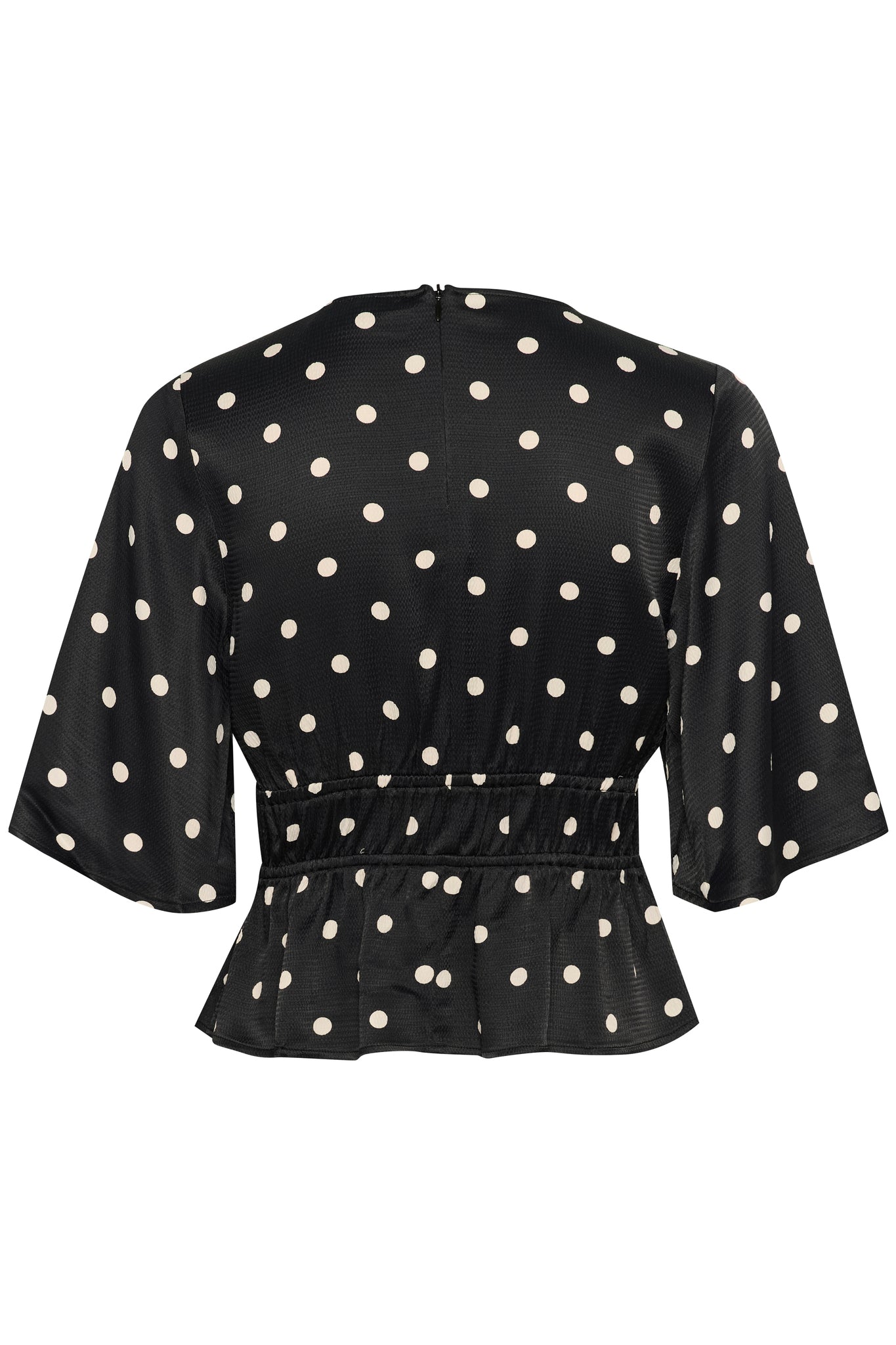 Dotta P Blouse Black with Egret Dots Gestuz