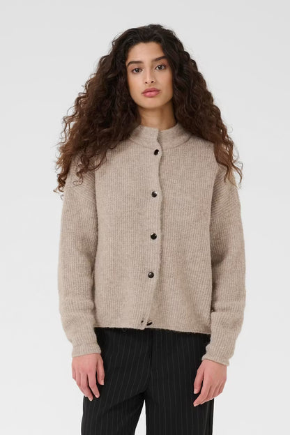 AlphaGZ Short Cardigan Warm Sand Gestuz