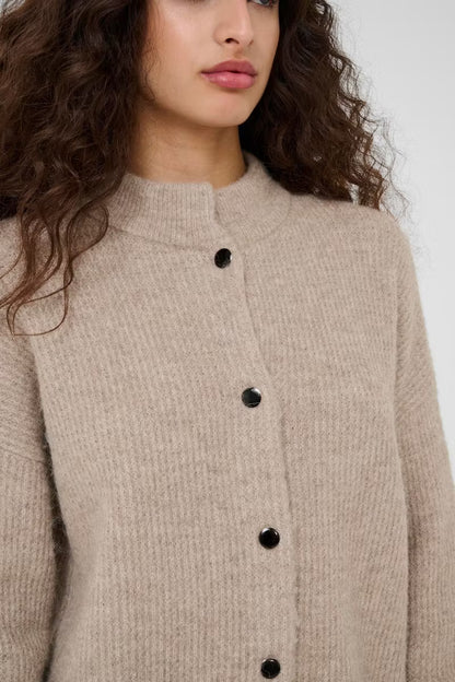 AlphaGZ Short Cardigan Warm Sand Gestuz