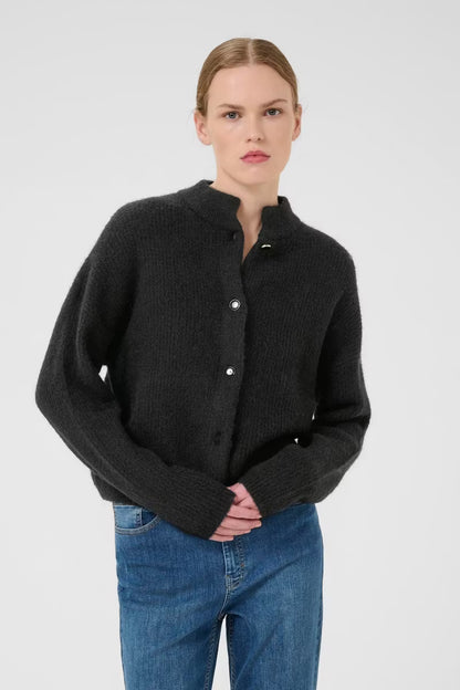 AlphaGZ Short Cardigan Black Gestuz