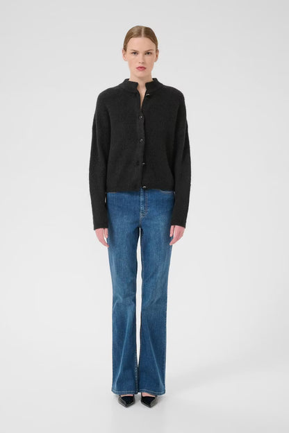 AlphaGZ Short Cardigan Black Gestuz