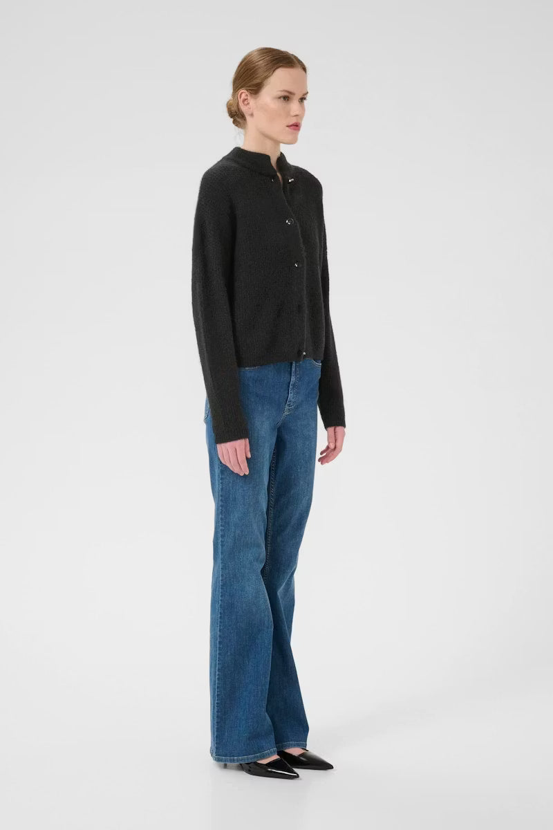 AlphaGZ Short Cardigan Black Gestuz