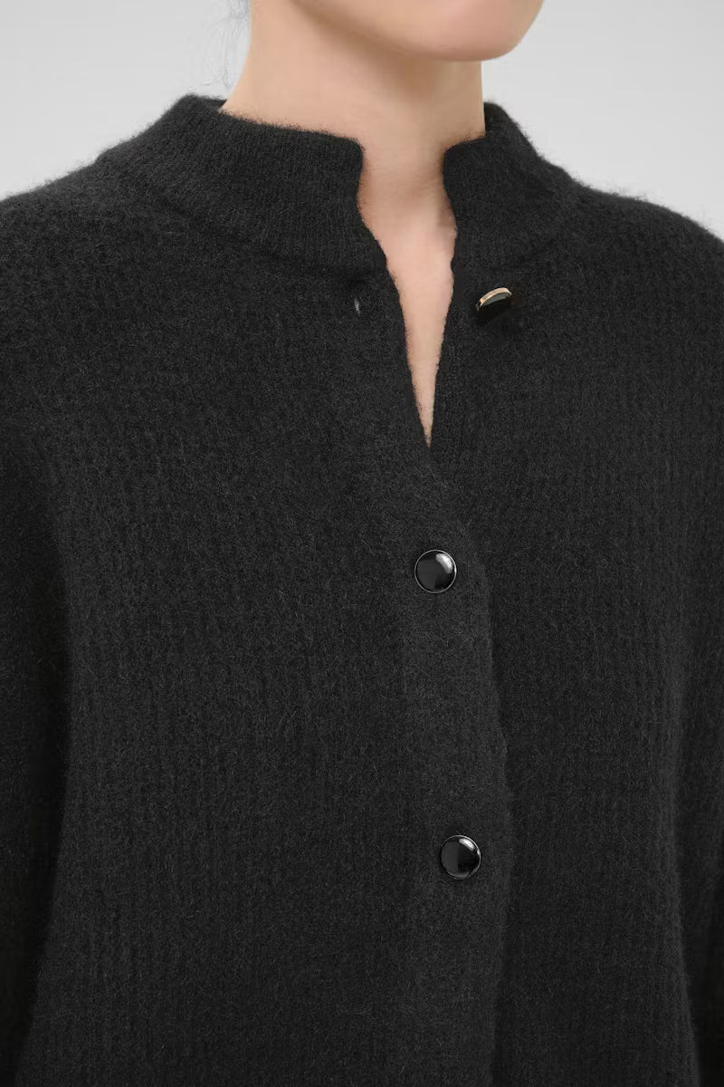 AlphaGZ Short Cardigan Black Gestuz