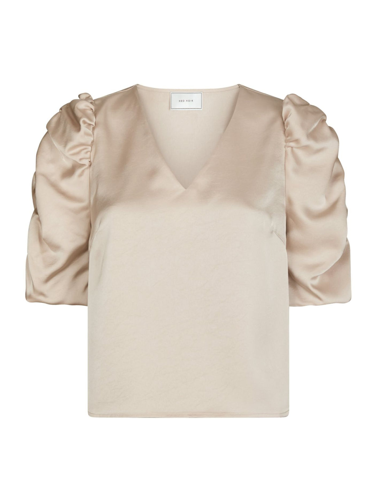 Elba Heavy Sateen Blouse Champagne Neo Noir