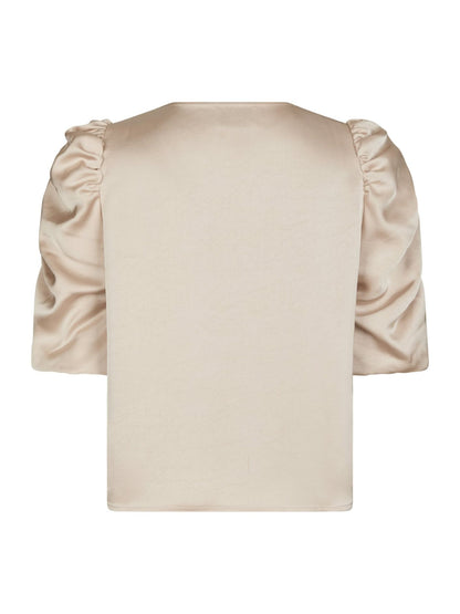 Elba Heavy Sateen Blouse Champagne Neo Noir