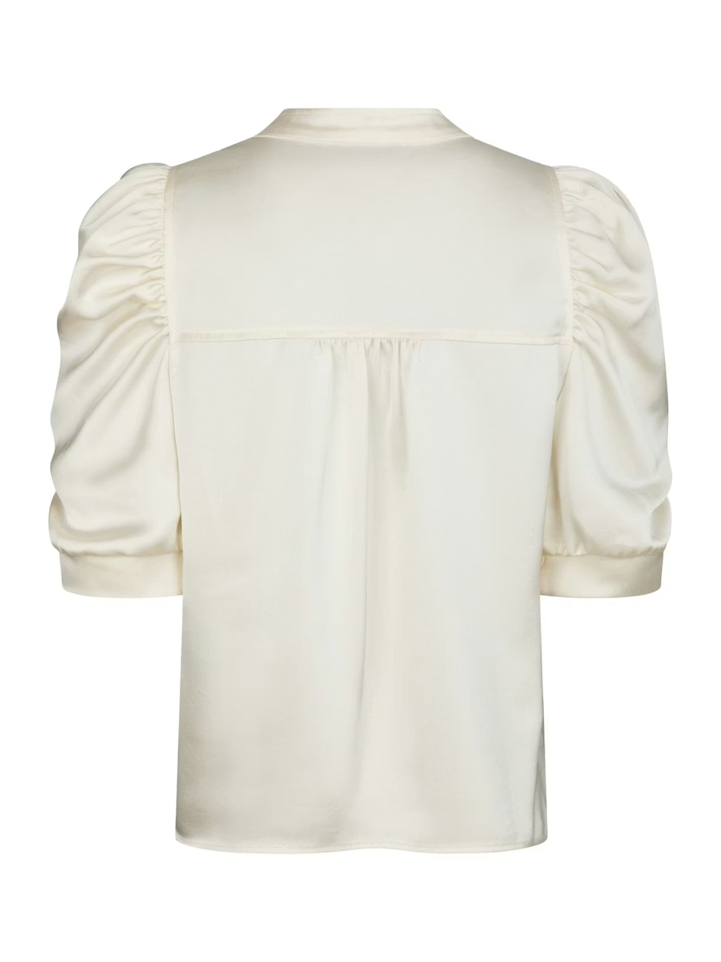 Roella Heavy Sateen Blouse Pearl Neo Noir