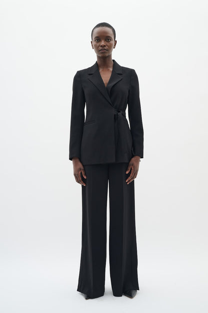 BriezIW Slit Pants Black InWear