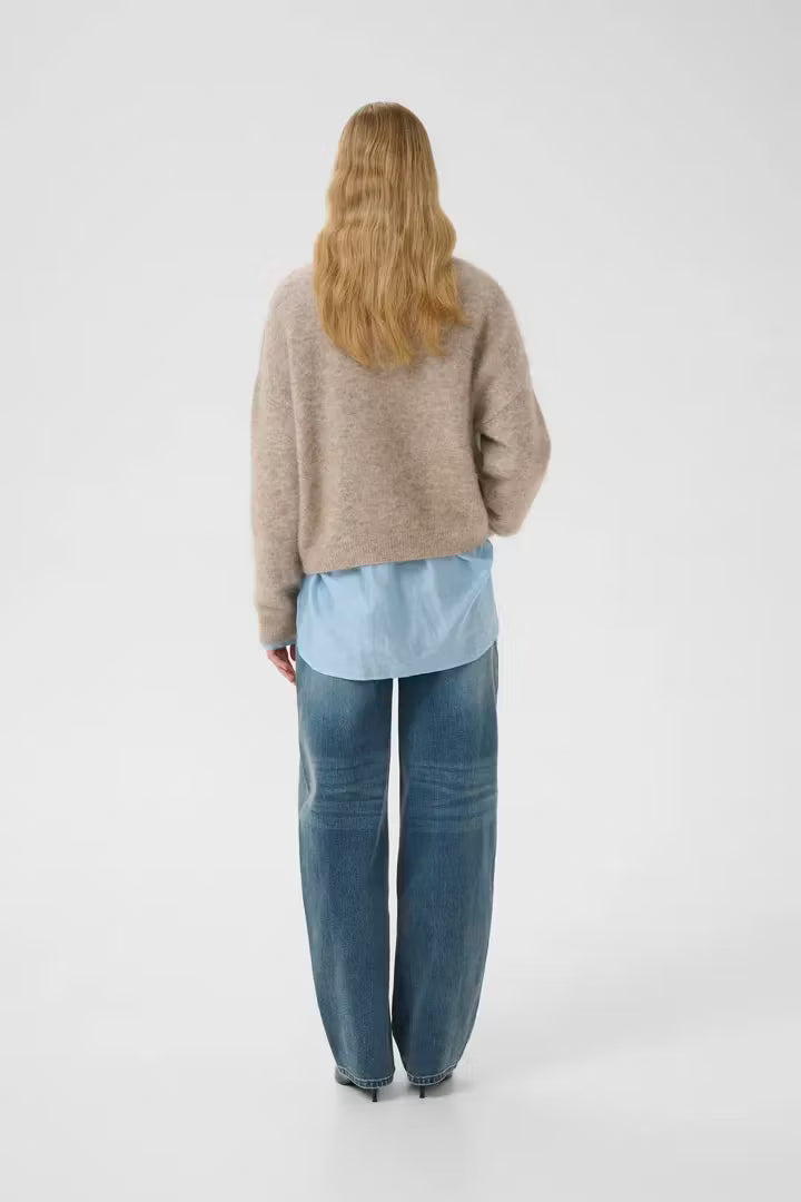 Debbie Pullover Warm Sand Melange Gestuz