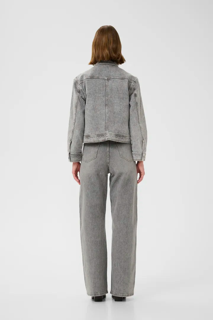 NanasIW Denim Jacket Light Grey Wash Denim InWear