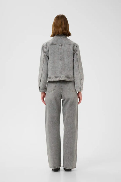 NanasIW Denim Jacket Light Grey Wash Denim InWear