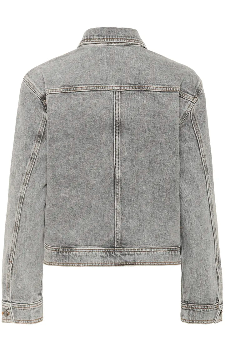NanasIW Denim Jacket Light Grey Wash Denim InWear
