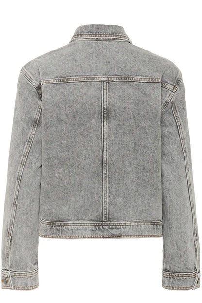 NanasIW Denim Jacket Light Grey Wash Denim InWear