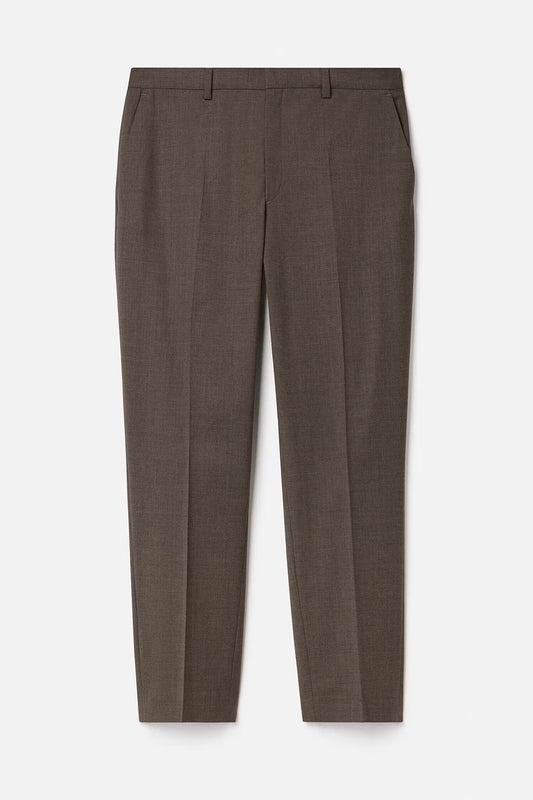 Emma Cropped Cool Wool Trouser Driftwood Filippa K