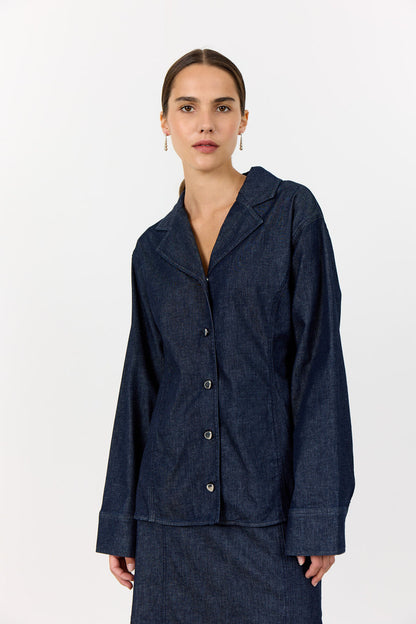 LR-Nuri 1 Shirt Dark Navy Levete Room