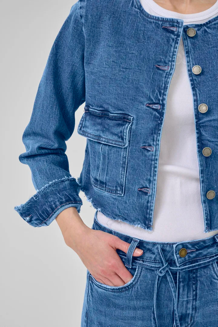 DangoMW 144 Short Jacket Medium Blue Wash My Essential Wardrobe