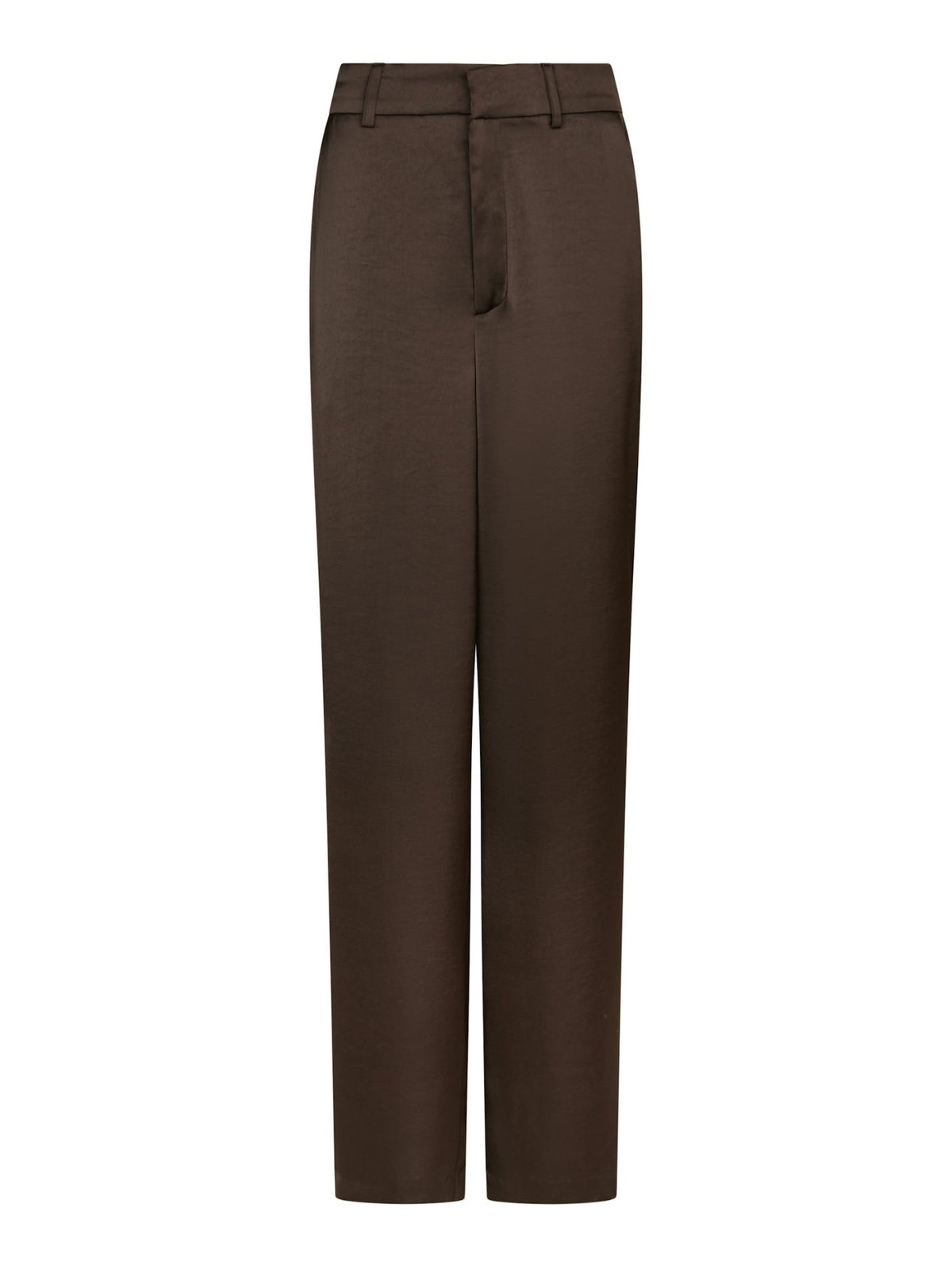 Emmett Heavy Sateen Pants Dark Brown Neo Noir