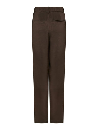 Emmett Heavy Sateen Pants Dark Brown Neo Noir
