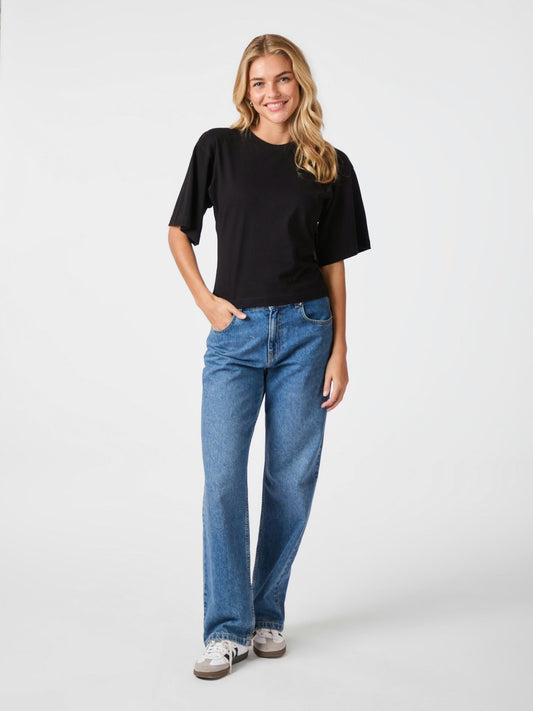 Asha Boxy Tee Black Neo Noir