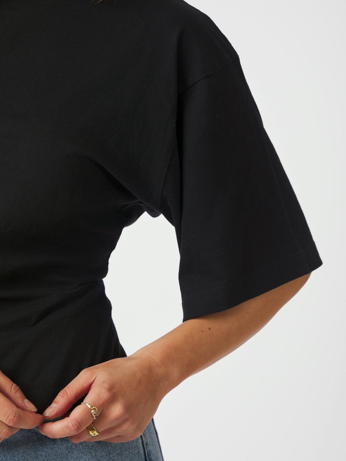 Asha Boxy Tee Black Neo Noir