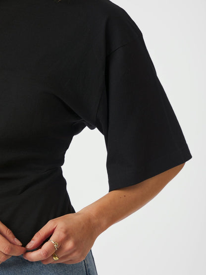Asha Boxy Tee Black Neo Noir