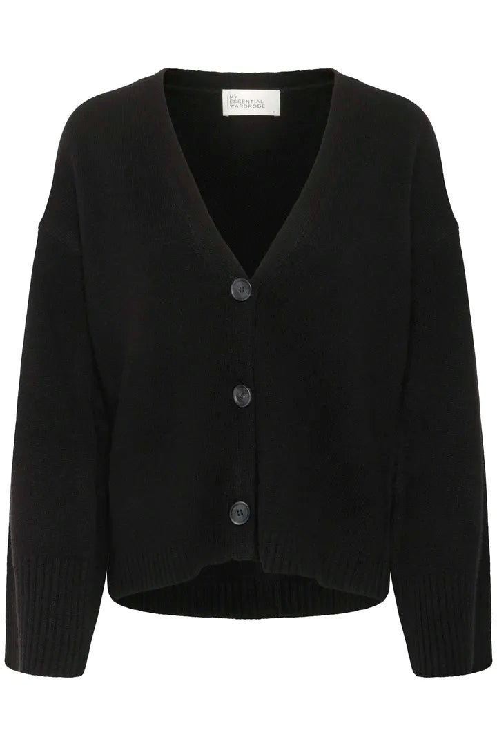HuxiMW Knit Cardigan Black My Essential Wardrobe