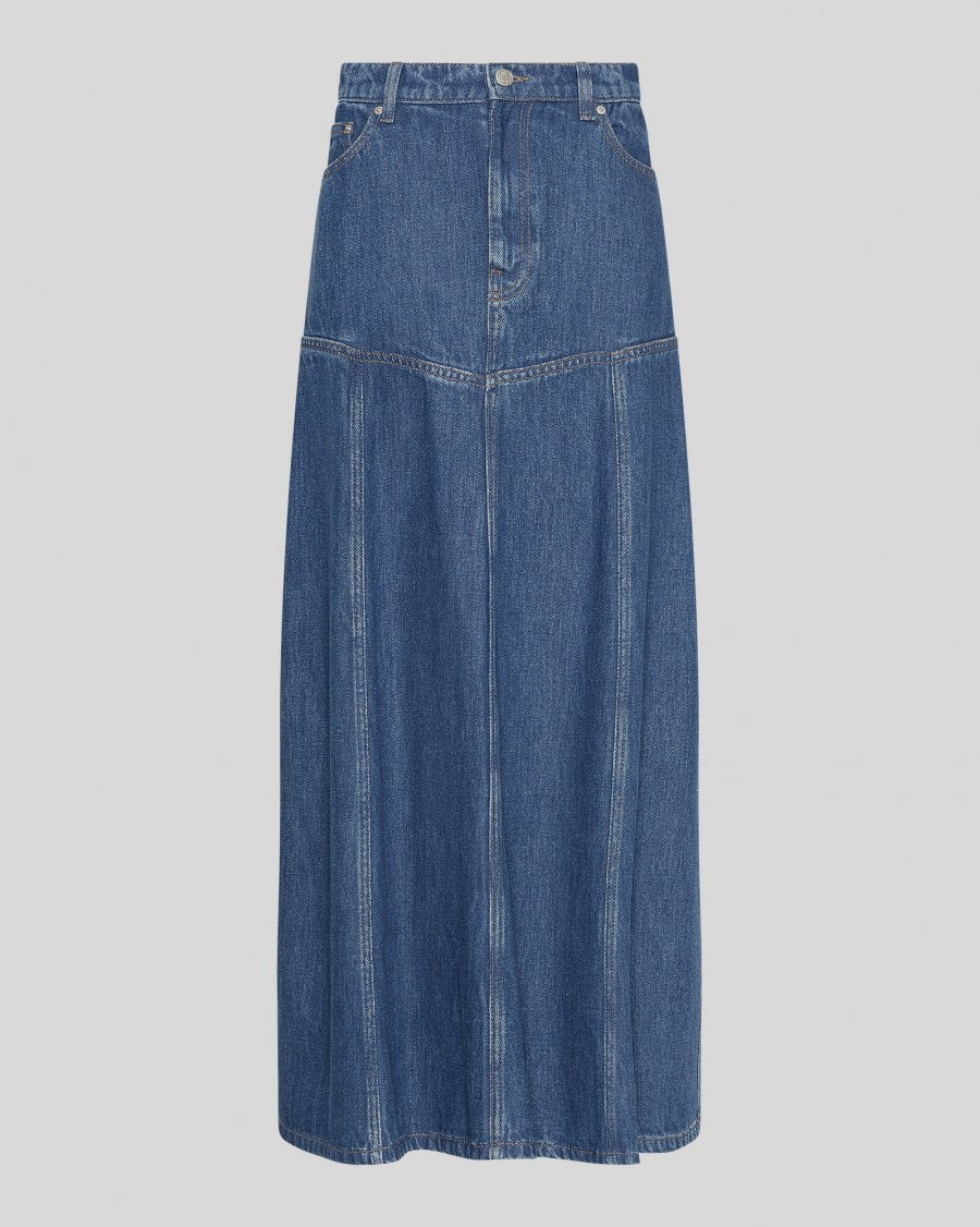 Laurentine Rue HW Skirt Mid Blue Wash MSCH