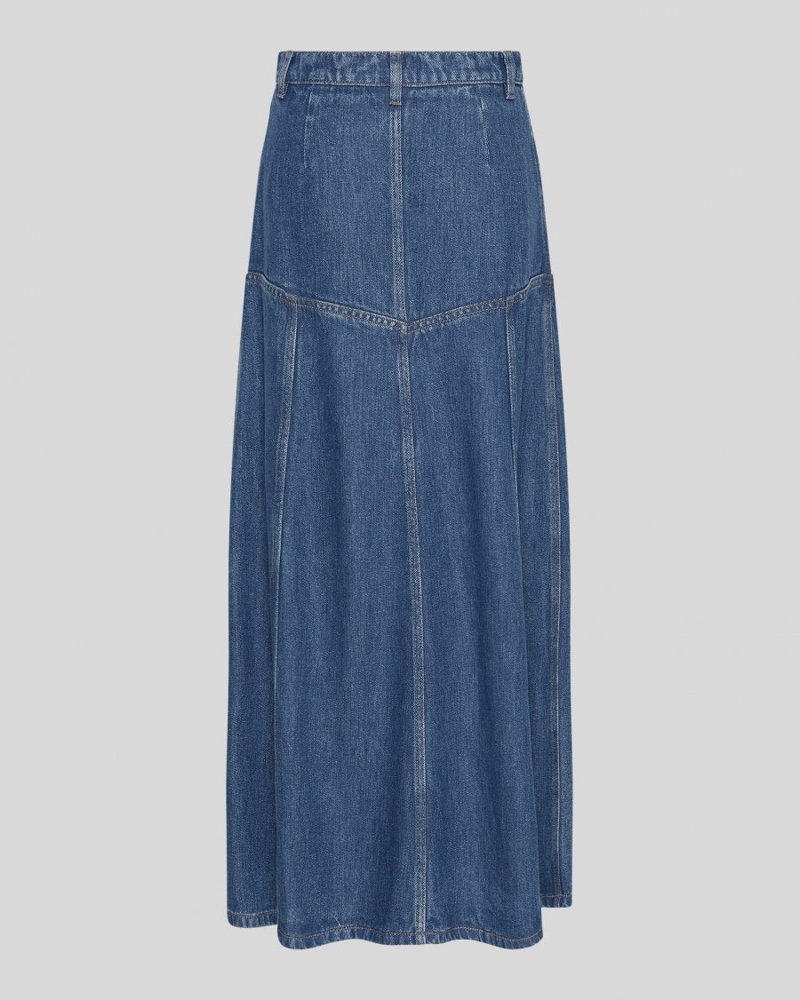 Laurentine Rue HW Skirt Mid Blue Wash MSCH