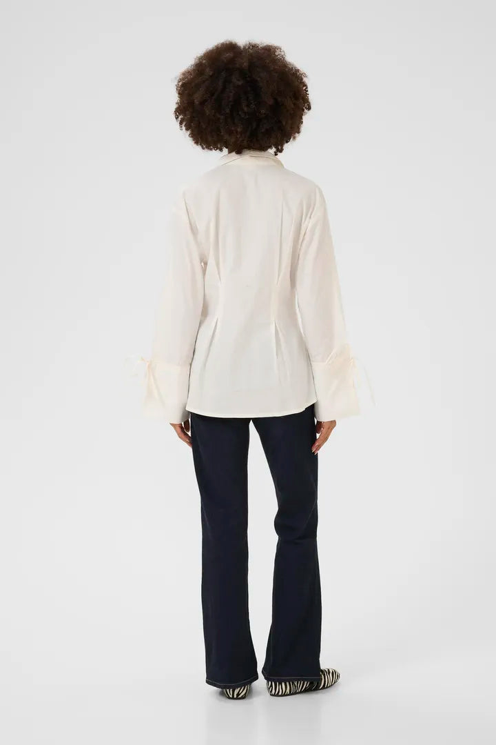Allison Olena Fitted Shirt Spring Gardenia Culture