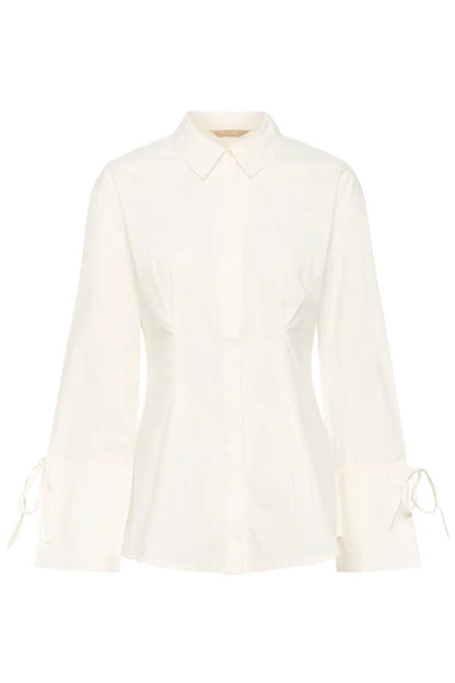 Allison Olena Fitted Shirt Spring Gardenia Culture