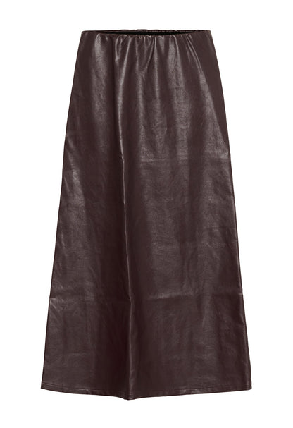 Lilli PU Skirt Decadent Chocolate Culture
