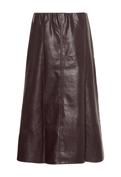 Lilli PU Skirt Decadent Chocolate Culture