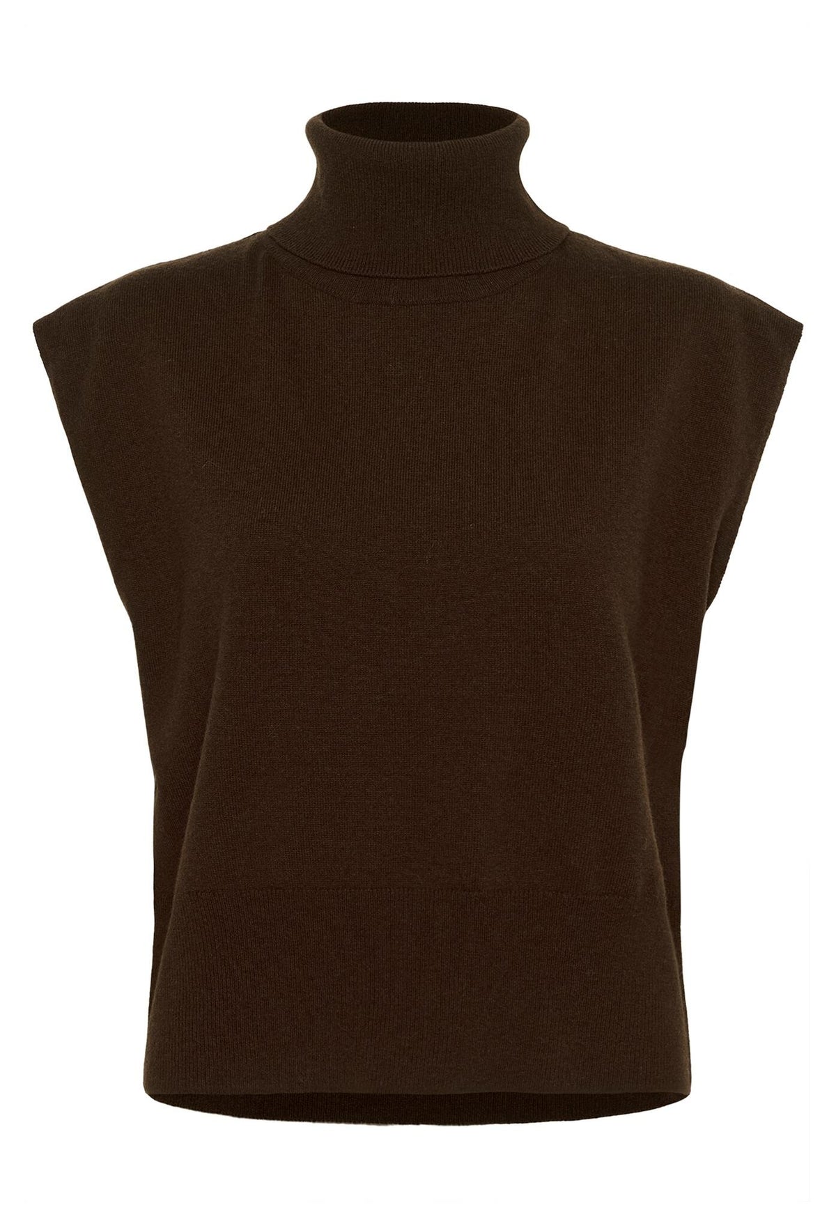 Manzi Waistcoat Deep Burnt Brown Gestuz
