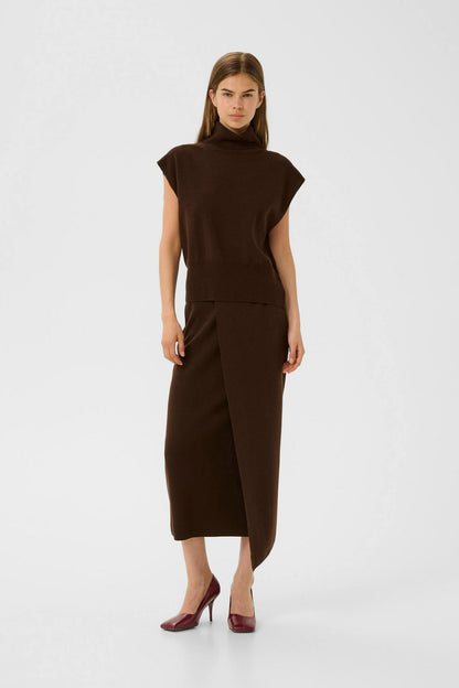 Manzi Skirt Deep Burnt Brown Gestuz