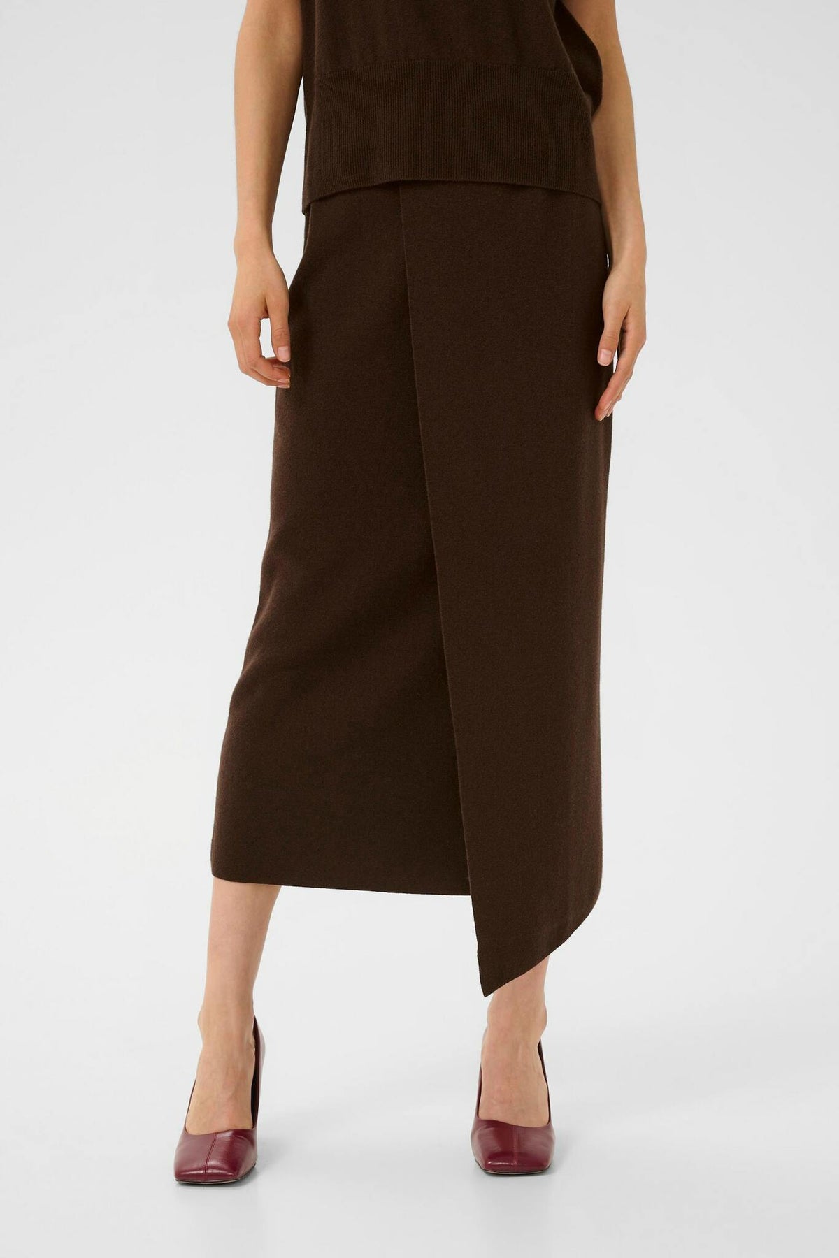Manzi Skirt Deep Burnt Brown Gestuz