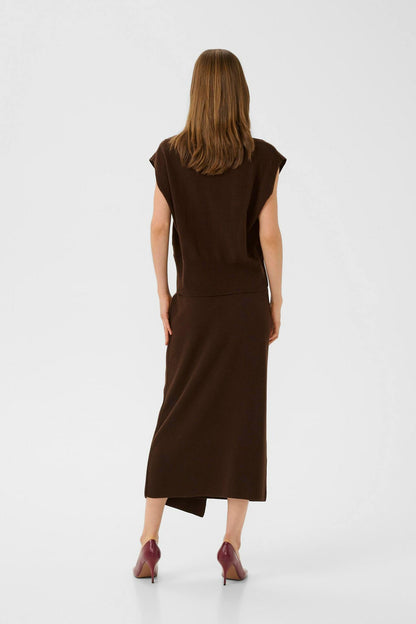 Manzi Skirt Deep Burnt Brown Gestuz