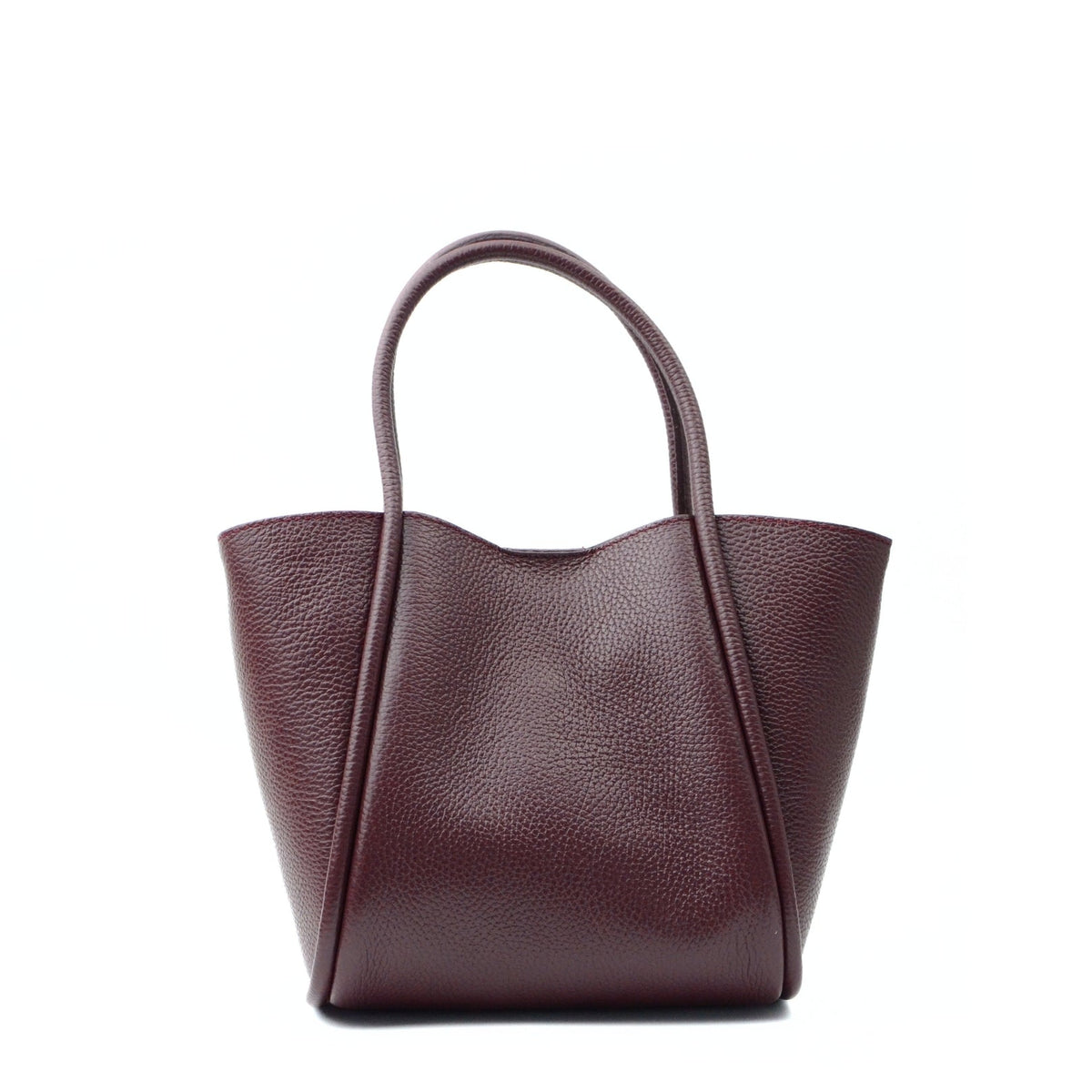 Florence Medium Leather Bag Bordeaux Latalia