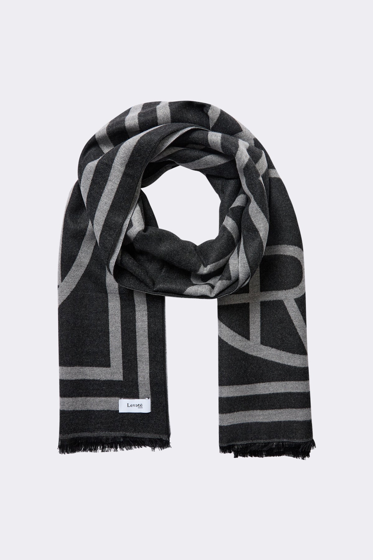 LR-Hartley 1 Scarf Dark Grey Levete Room