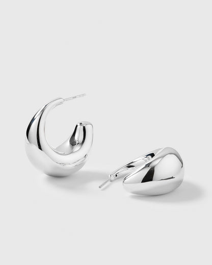 Bolded Earrings Silver Syster P