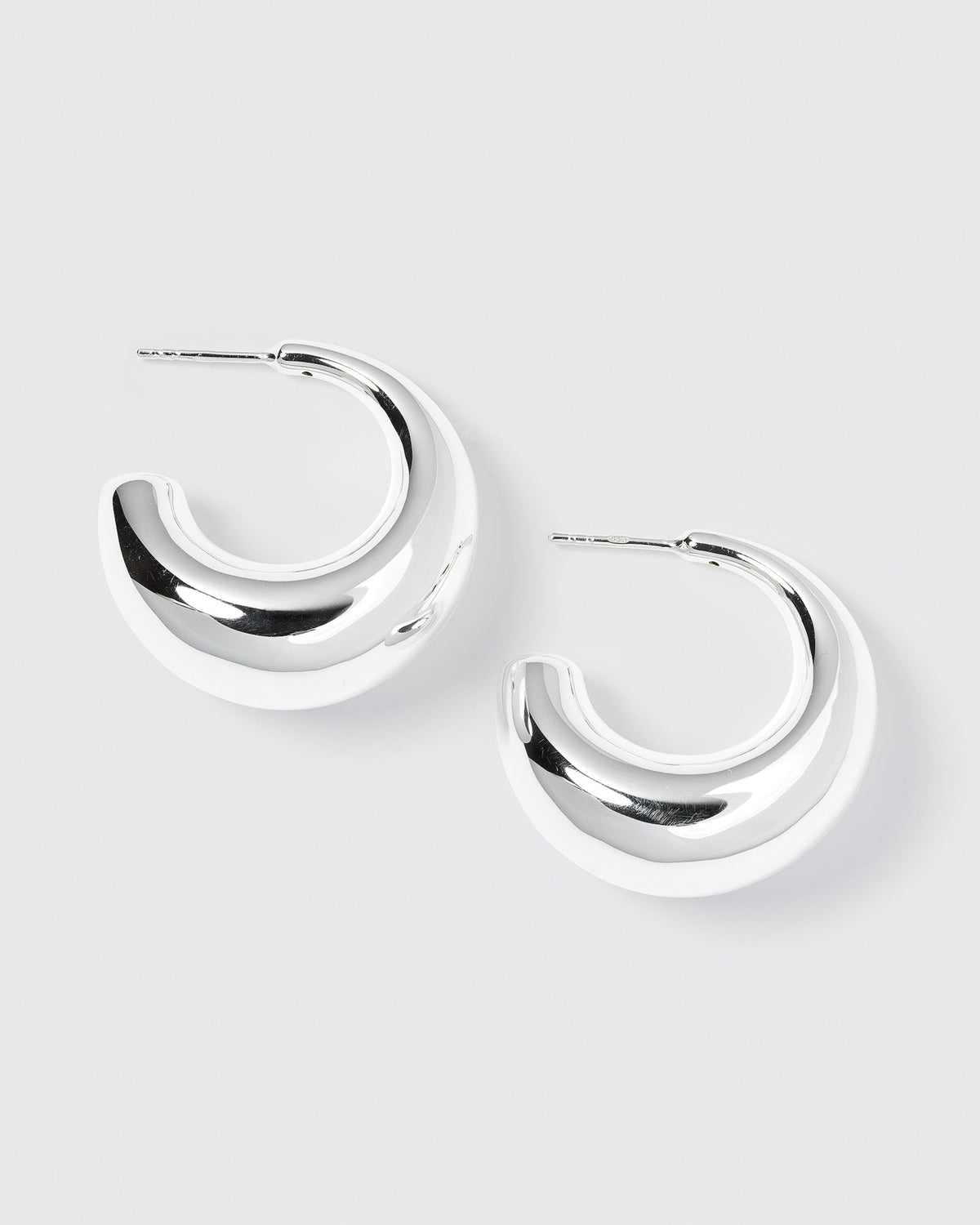 Bolded Earrings Silver Syster P
