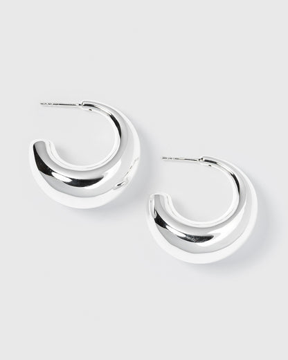 Bolded Earrings Silver Syster P