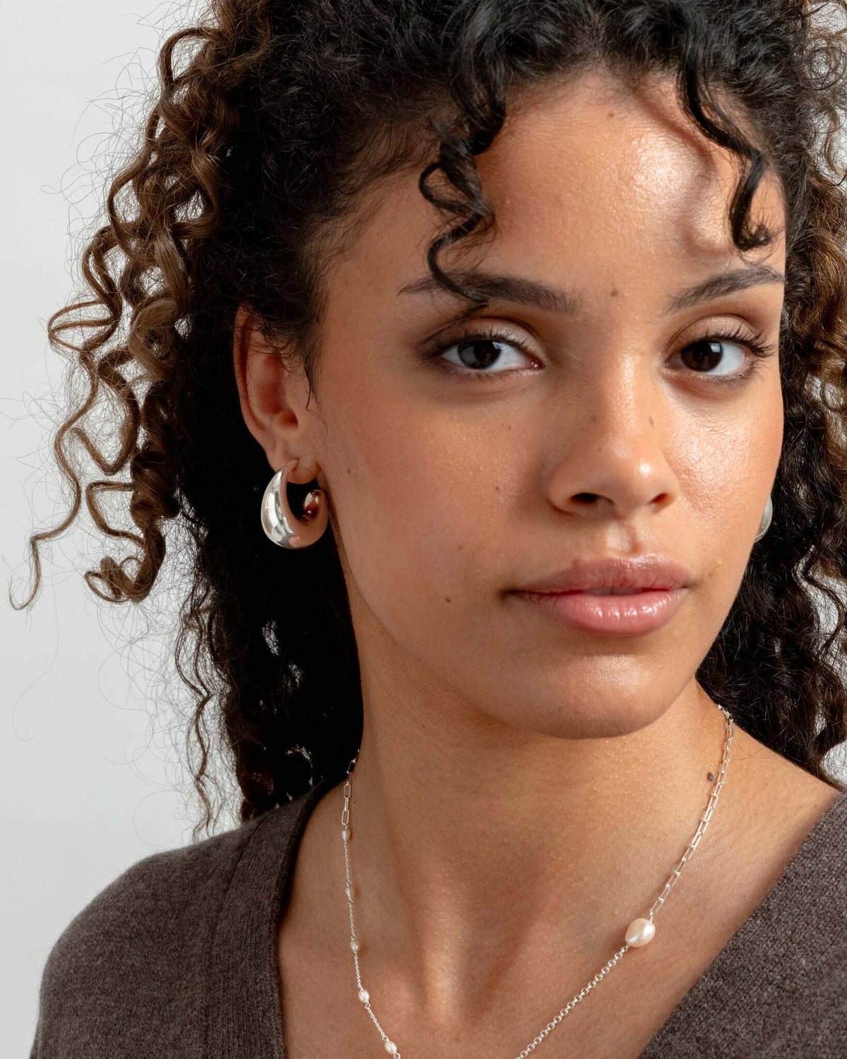 Bolded Earrings Silver Syster P