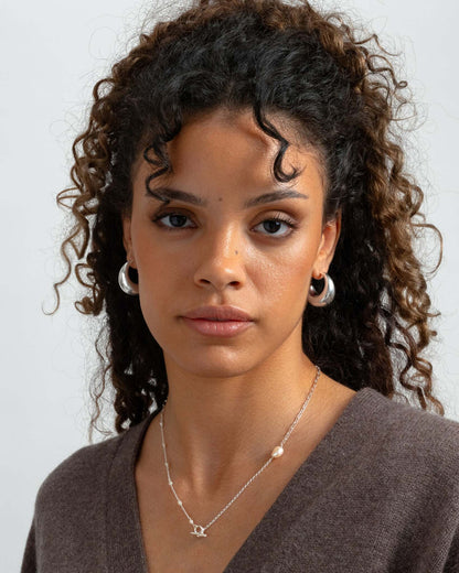 Bolded Earrings Silver Syster P