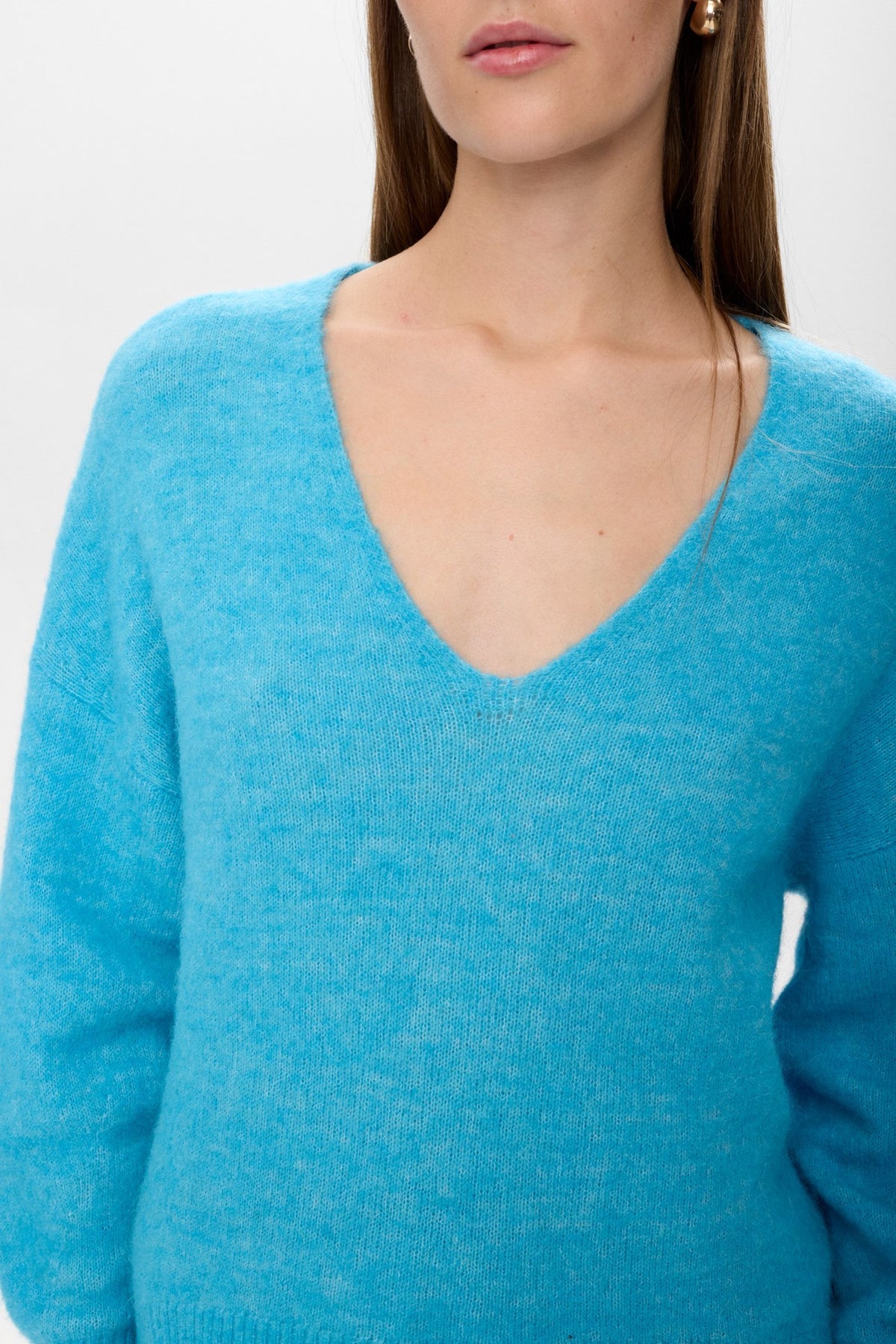 Riette V-Neck Pullover Aquarius Nümph