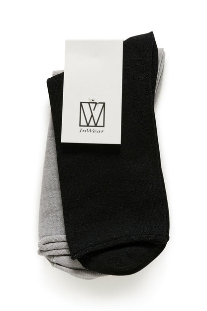 CozyIW Glitter Socks Multi Black/Silver InWear